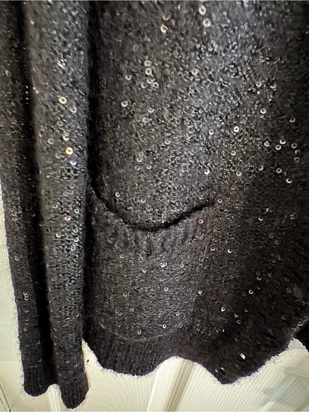 Vintage Victoria's Secret Resort 1991 Moda Intl. Knit Sequined Cardigan - - Picture 9 of 12